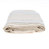 Bazar Bizar Linnen Tafelkleed Provence Naturel/Zwart/Wit 150 x 300 cm