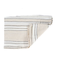 Bazar Bizar Linnen Tafelkleed Provence Naturel/Zwart/Wit 150 x 300 cm
