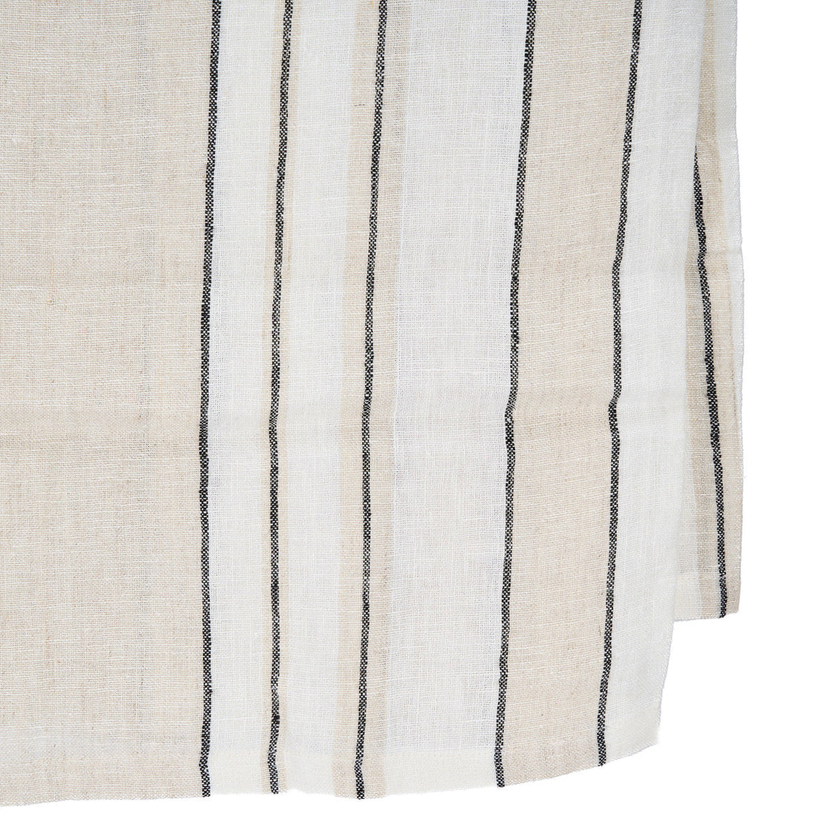 Bazar Bizar Linnen Tafelkleed Provence Naturel/Zwart/Wit 150 x 300 cm