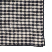 Bazar Bizar Linnen Servet Picnic Naturel/Zwart 45 x 45 cm
