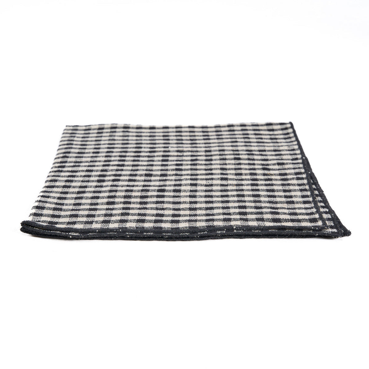 Bazar Bizar Linnen Servet Picnic Naturel/Zwart 45 x 45 cm