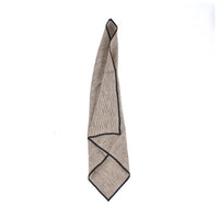 Bazar Bizar Linnen Servet Code Naturel/Zwart 45 x 45 cm