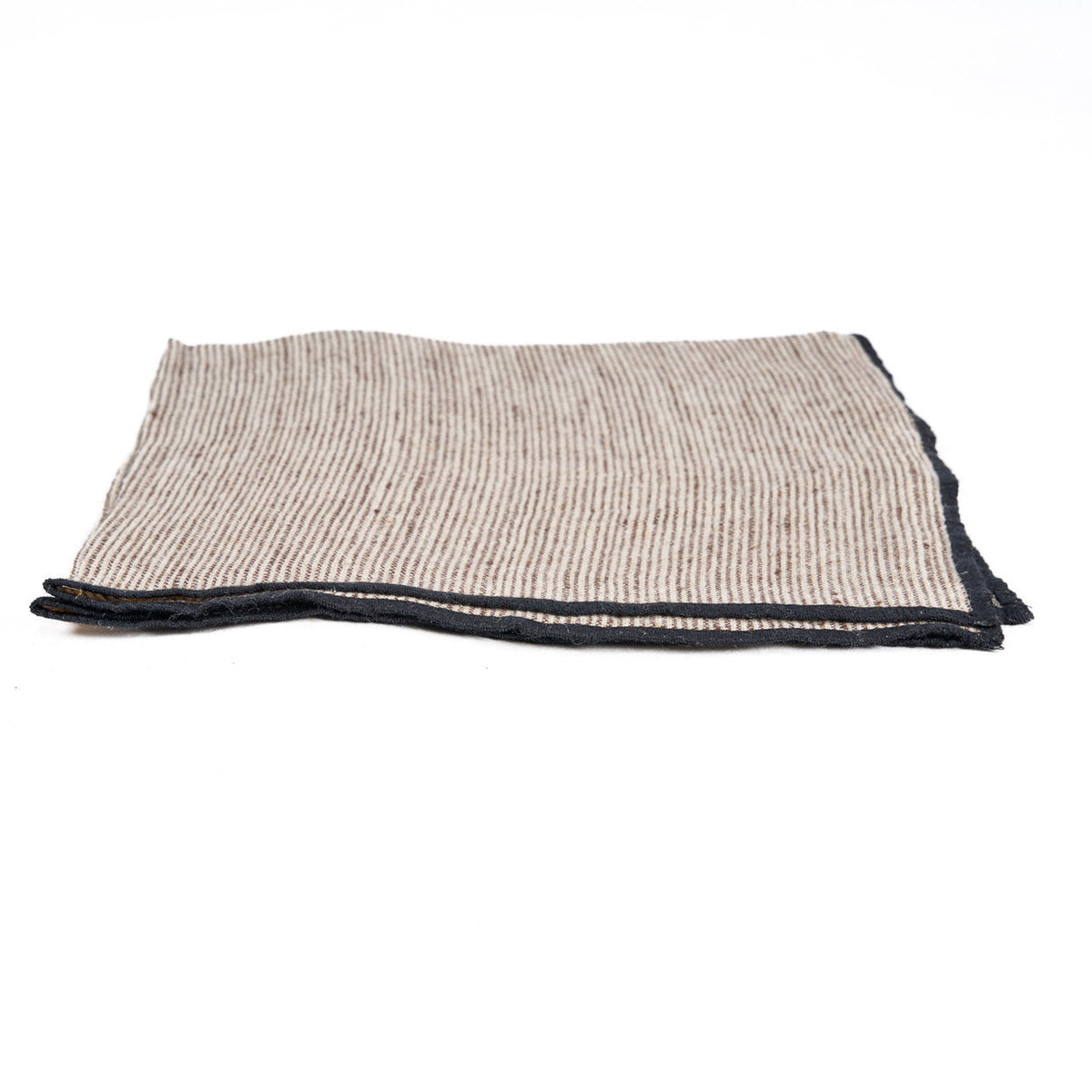 Bazar Bizar Linnen Servet Code Naturel/Zwart 45 x 45 cm