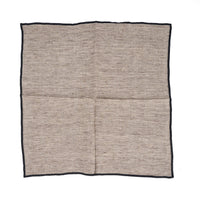 Bazar Bizar Linnen Servet Code Naturel/Zwart 45 x 45 cm
