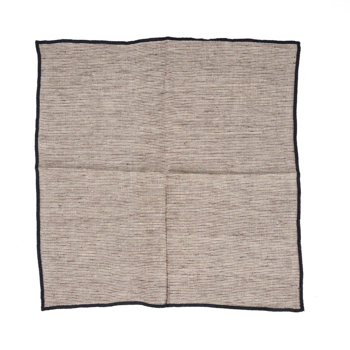 Bazar Bizar Linnen Servet Code Naturel/Zwart 45 x 45 cm