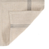 Bazar Bizar Linnen Servet Lint Biscuit Naturel/Zwart 45 x 45 cm