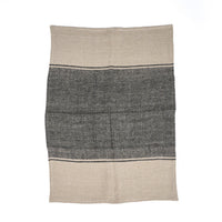 Bazar Bizar Linnen Keukenhanddoek Moody Naturel/Zwart 50 x 70 cm