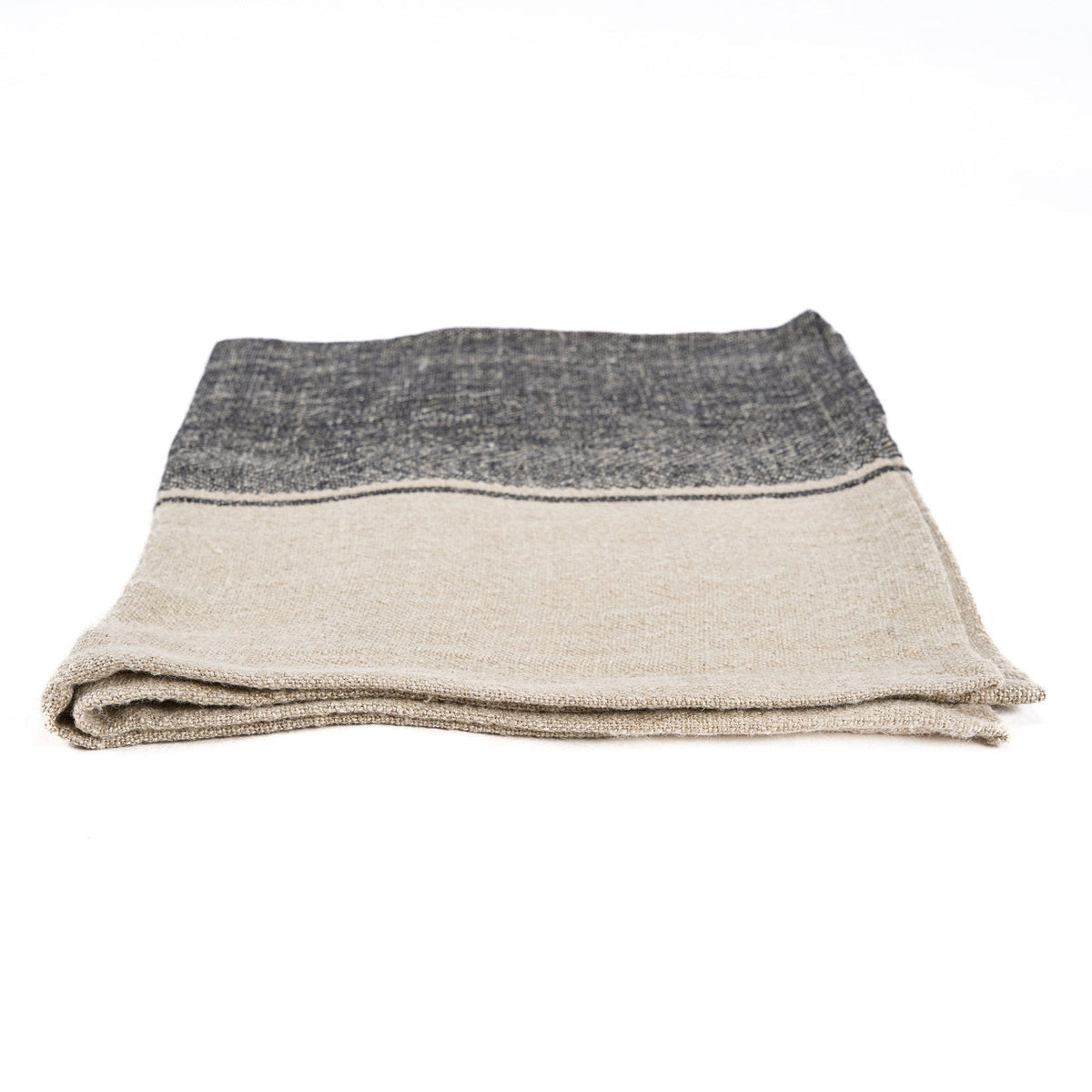 Bazar Bizar Linnen Keukenhanddoek Moody Naturel/Zwart 50 x 70 cm