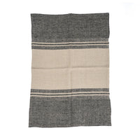 Bazar Bizar Linnen Keukenhanddoek Dash Naturel/Zwart 50 x 70 cm