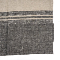 Bazar Bizar Linnen Keukenhanddoek Dash Naturel/Zwart 50 x 70 cm
