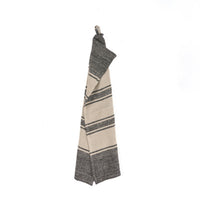 Bazar Bizar Linnen Keukenhanddoek Smudge Naturel/Zwart 50 x 70 cm