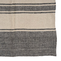 Bazar Bizar Linnen Keukenhanddoek Smudge Naturel/Zwart 50 x 70 cm