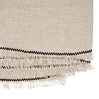 Bazar Bizar Linnen Tafelkleed Tuscany Naturel/Zwart 150 x 300 cm