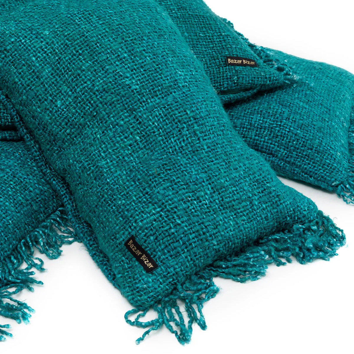 Bazar Bizar Housse de coussin En Coton Oh My Gee Aqua 35 x 100 cm