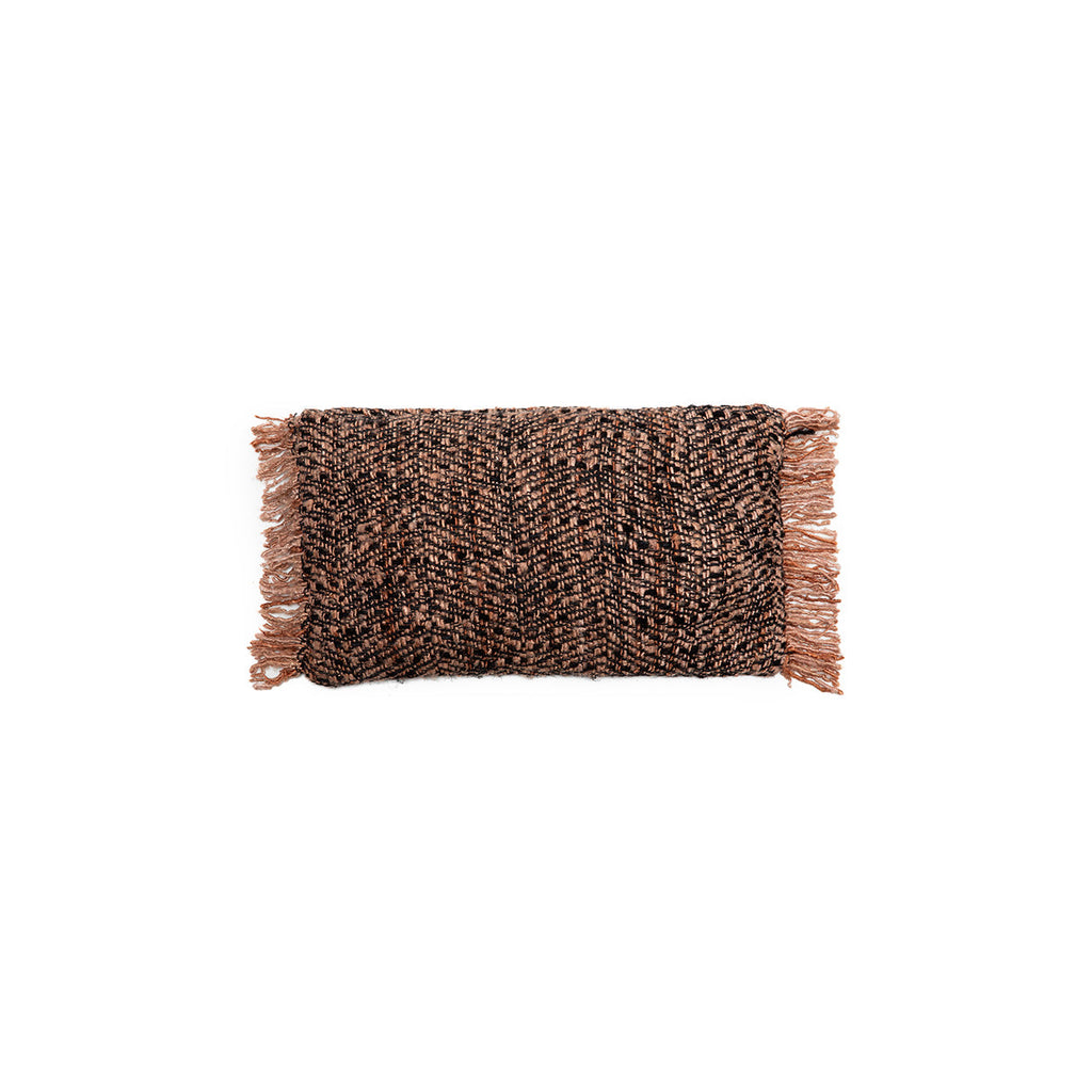 Bazar Bizar Housse de coussin En Coton Oh My Gee Noir/Cuivre 50 x 30 cm