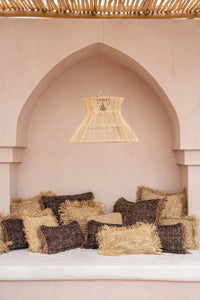 Bazar Bizar Housse de coussin En Coton Oh My Gee Noir/Cuivre 50 x 30 cm