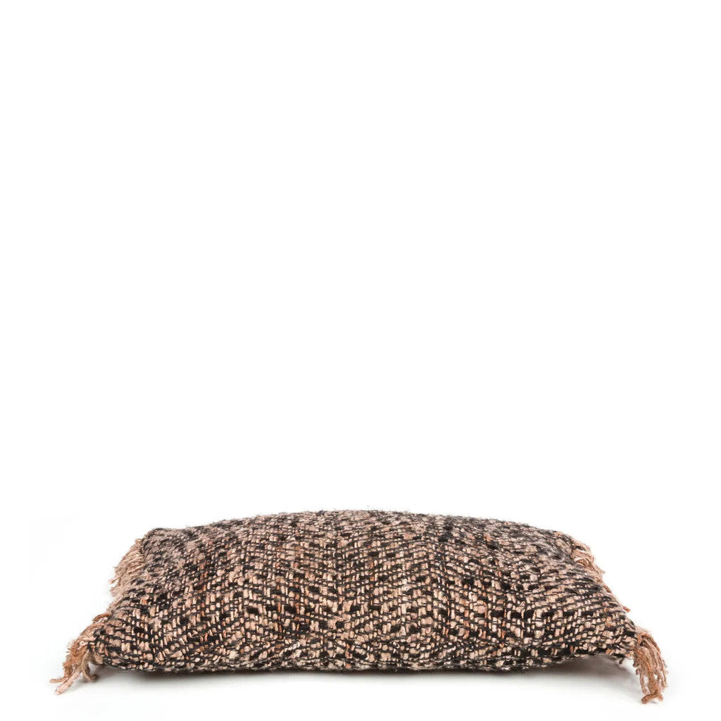 Bazar Bizar Housse de coussin En Coton Oh My Gee Noir/Cuivre 50 x 30 cm