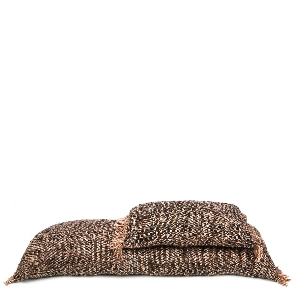 Bazar Bizar Housse de coussin En Coton Oh My Gee Noir/Cuivre 100 x 35 cm