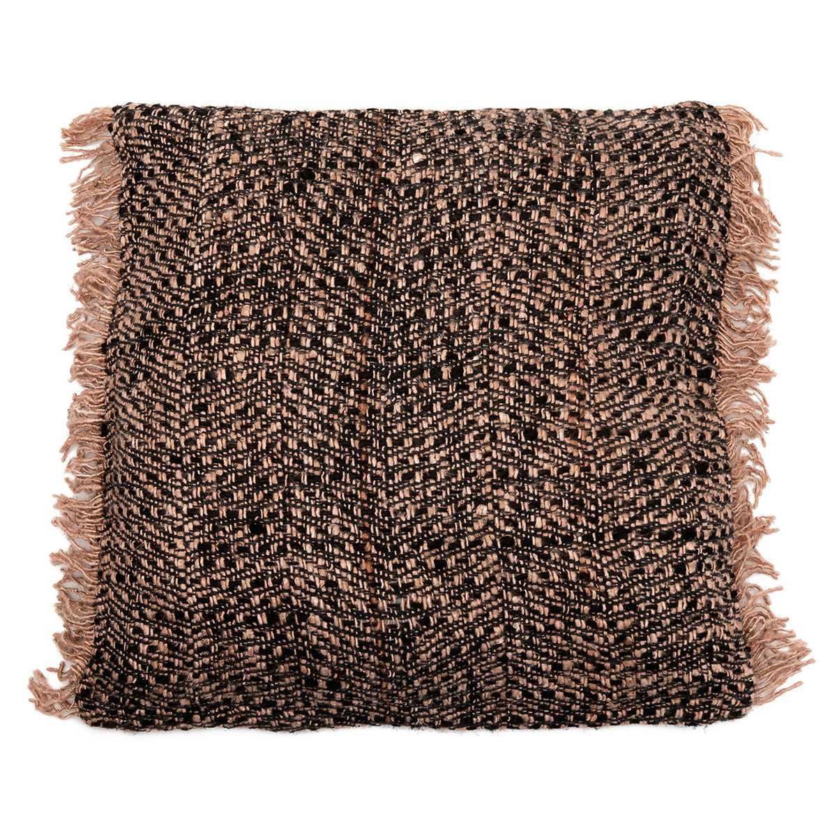 Bazar Bizar Housse de coussin En Coton Oh My Gee Noir/Cuivre 60 x 60 cm