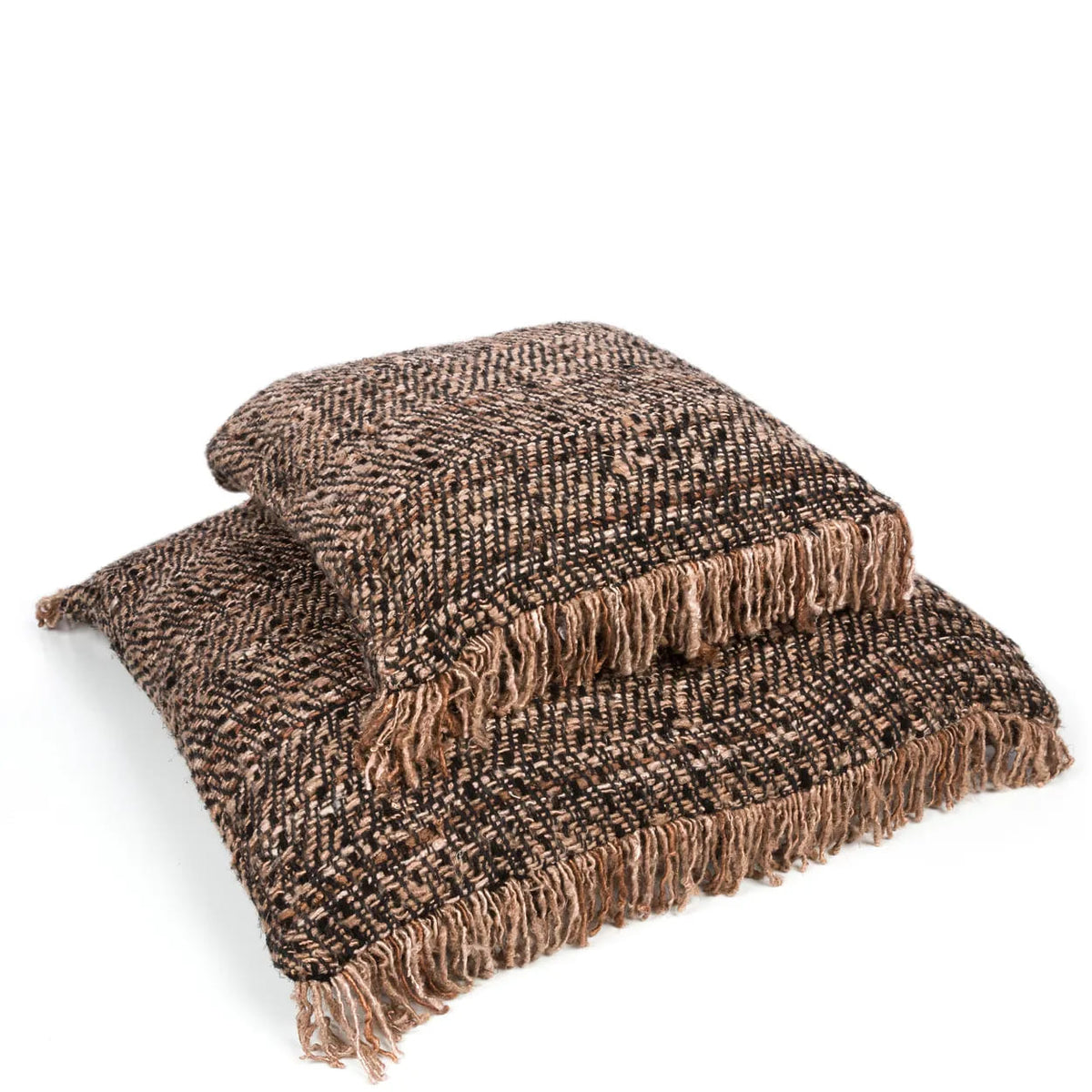 Bazar Bizar Housse de coussin En Coton Oh My Gee Noir/Cuivre 60 x 60 cm