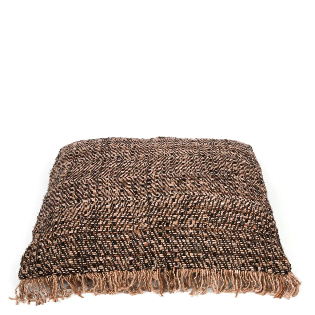 Bazar Bizar Housse de coussin En Coton Oh My Gee Noir/Cuivre 60 x 60 cm