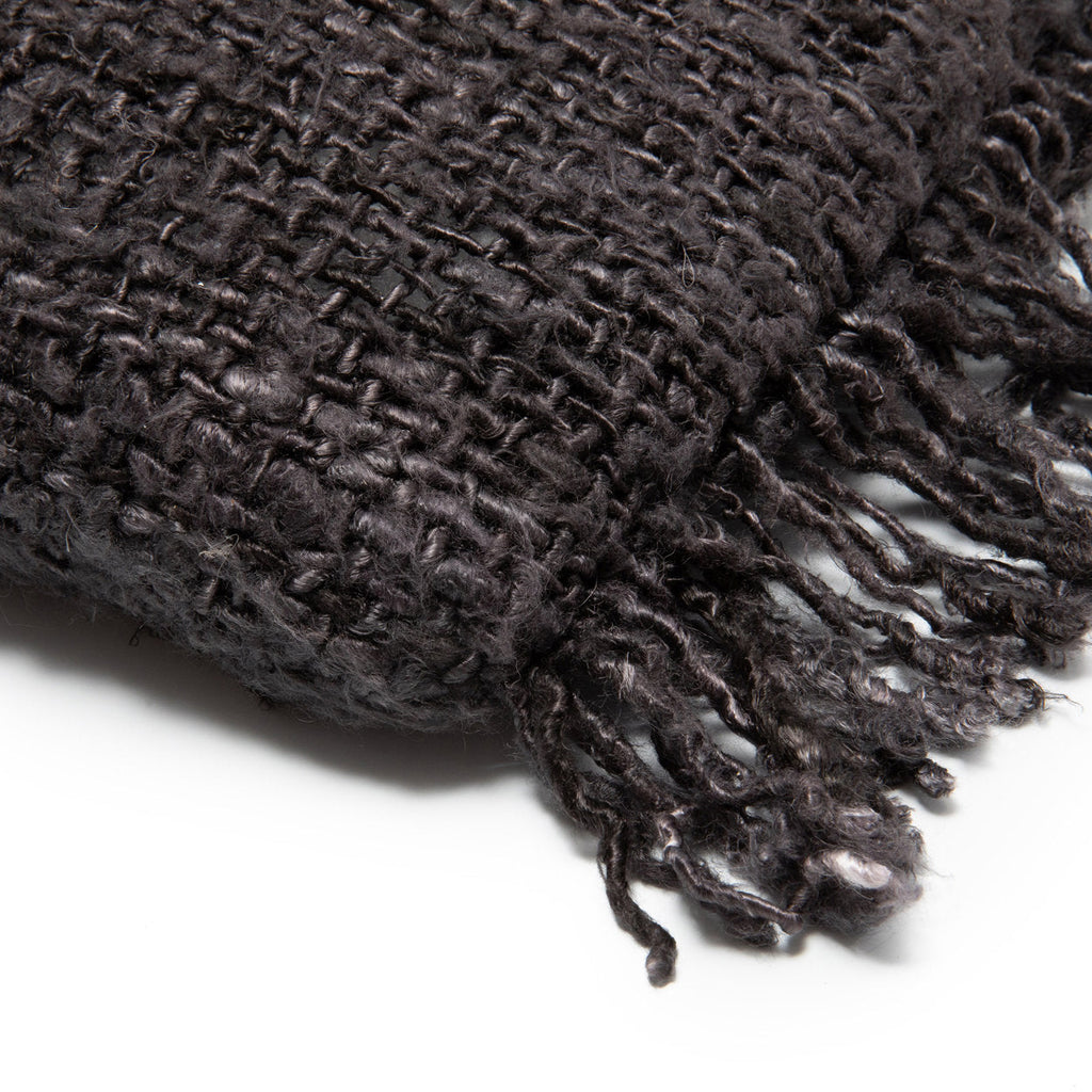 Bazar Bizar Housse de coussin En Coton Oh My Gee Noir/Bleu marine 50 x 30 cm