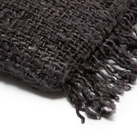 Bazar Bizar Housse de coussin En Coton Oh My Gee Noir/Bleu marine 50 x 30 cm