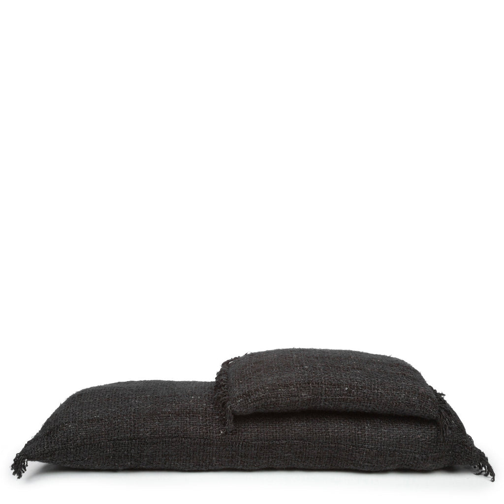 Bazar Bizar Housse de coussin En Coton Oh My Gee Noir/Bleu marine 50 x 30 cm