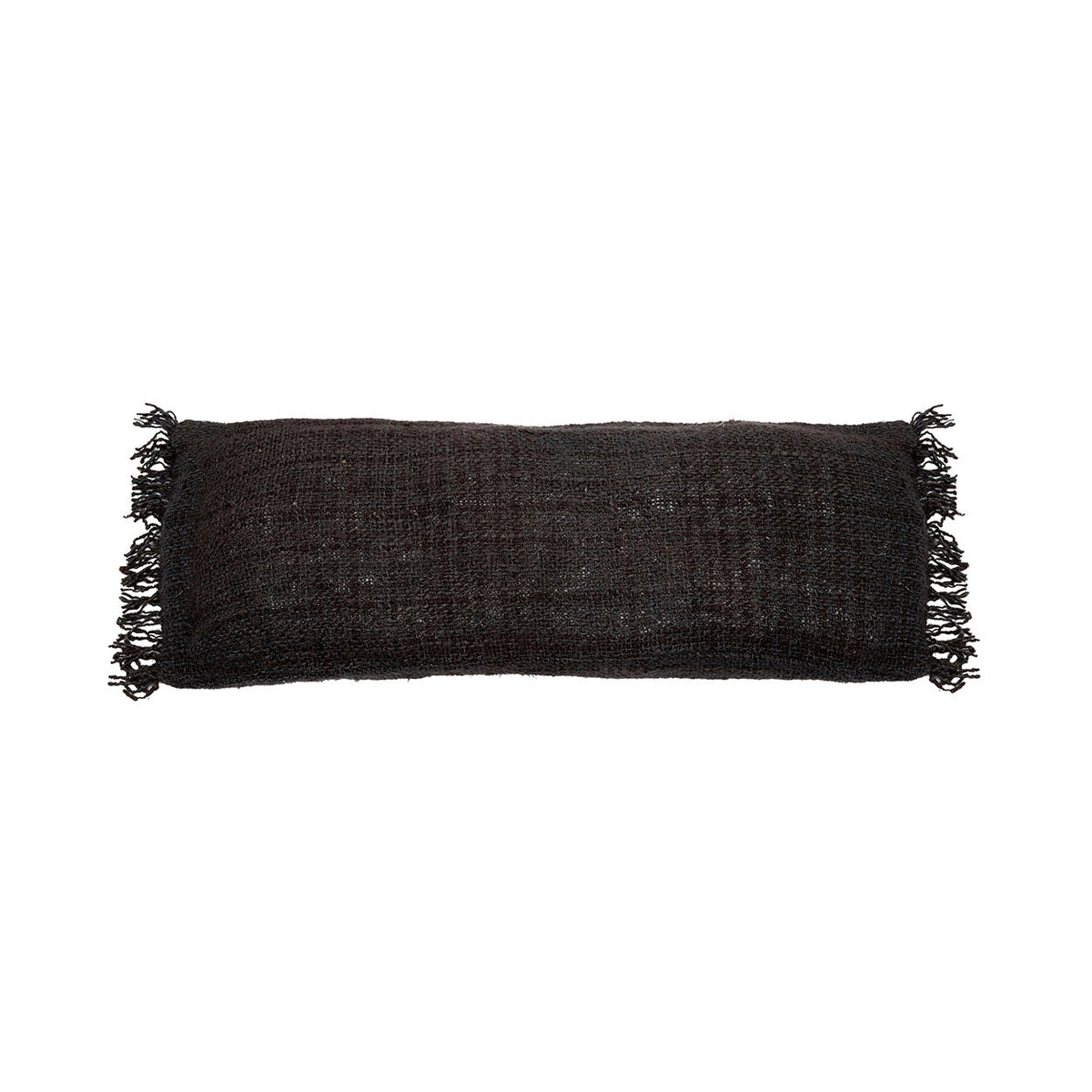 Bazar Bizar Katoenen Kussenhoes Oh My Gee Zwart/Navy 100 x 35 cm