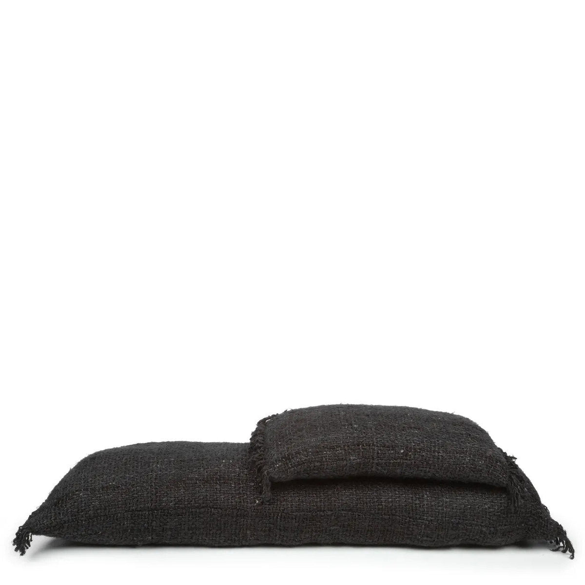 Bazar Bizar Katoenen Kussenhoes Oh My Gee Zwart/Navy 100 x 35 cm