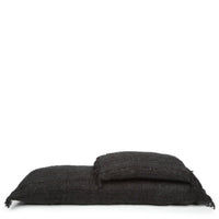 Bazar Bizar Housse de coussin En Coton Oh My Gee Noir/Bleu marine 100 x 35 cm