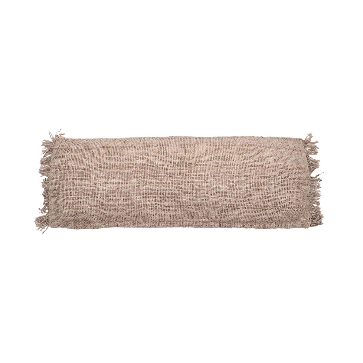 Bazar Bizar Katoenen Kussenhoes Oh My Gee Beige 35 x 100 cm