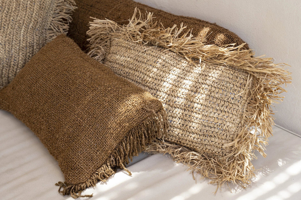 Bazar Bizar Housse de coussin En Coton Oh My Gee Brun 50 x 30 cm