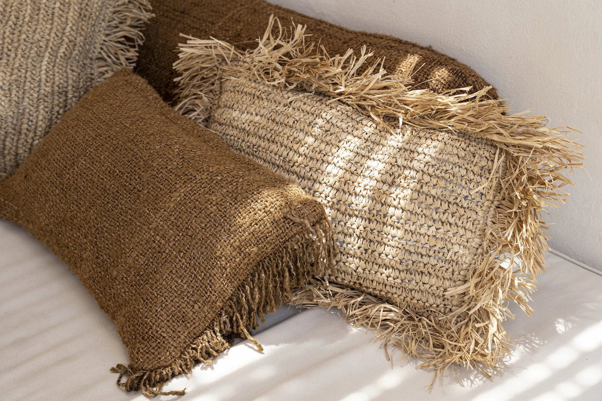 Bazar Bizar Housse de coussin En Coton Oh My Gee Brun 50 x 30 cm