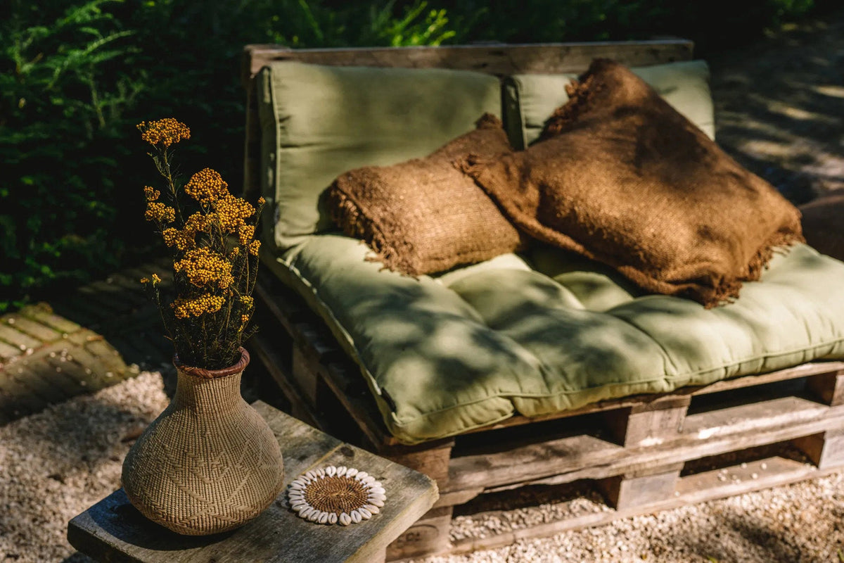 Bazar Bizar Housse de coussin En Coton Oh My Gee Brun 50 x 30 cm