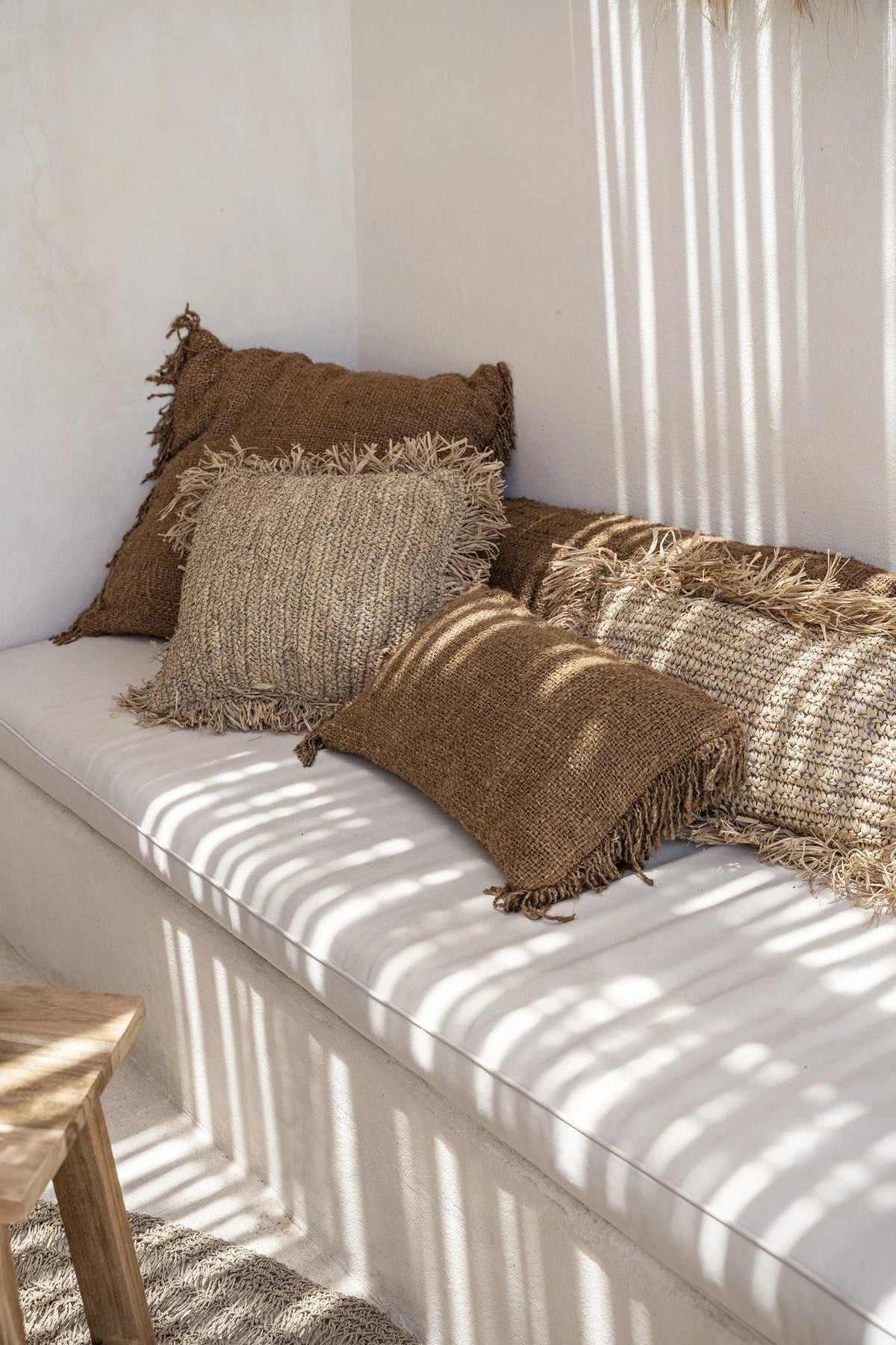 Bazar Bizar Housse de coussin En Coton Oh My Gee Brun 50 x 30 cm