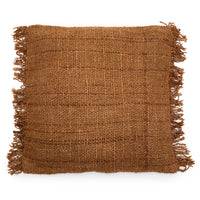 Bazar Bizar Housse de coussin En Coton Oh My Gee Brun 60 x 60 cm