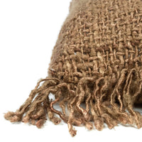 Bazar Bizar Housse de coussin En Coton Oh My Gee Brun 60 x 60 cm