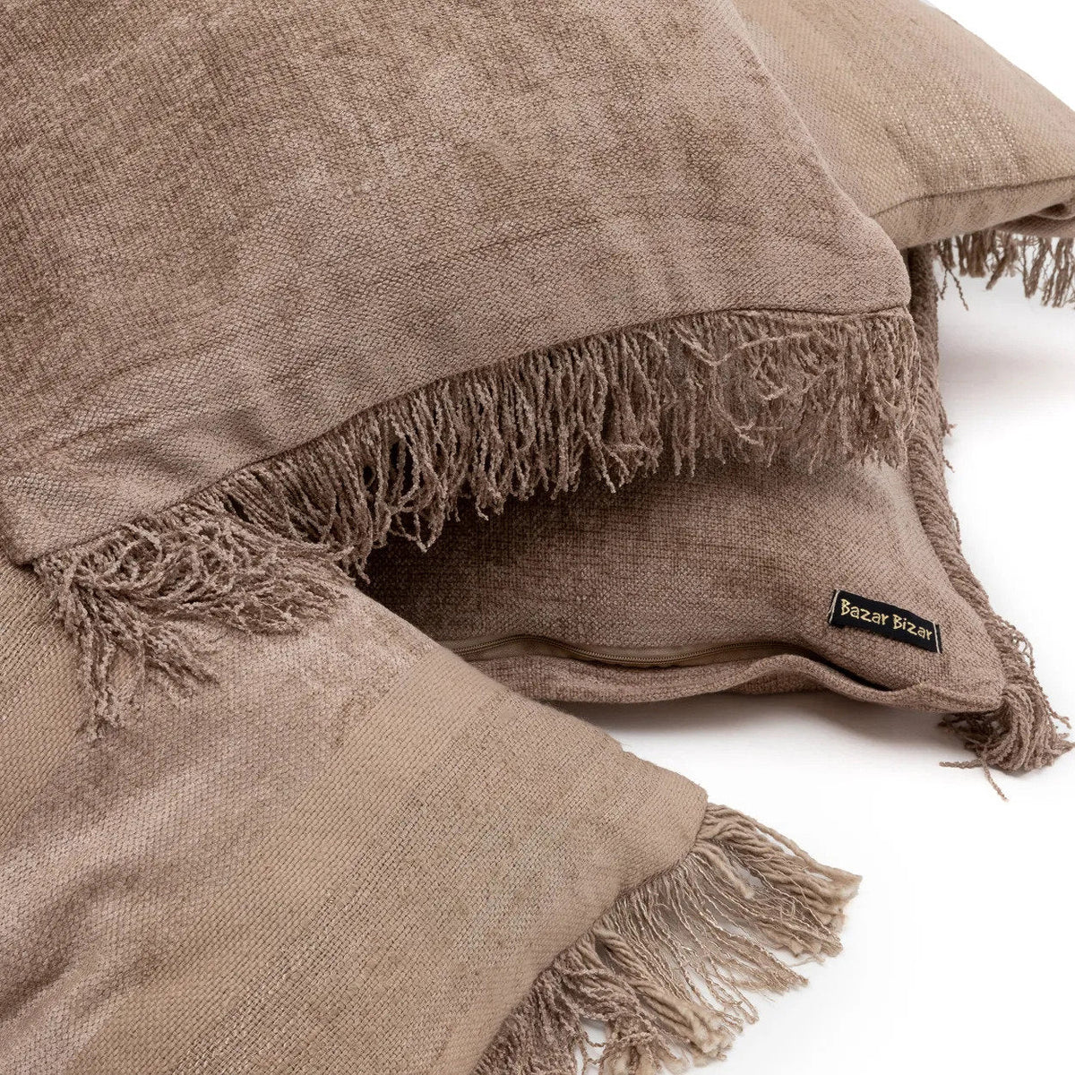 Bazar Bizar Housse de coussin En Velours Oh My Gee Béton 100 x 35 cm