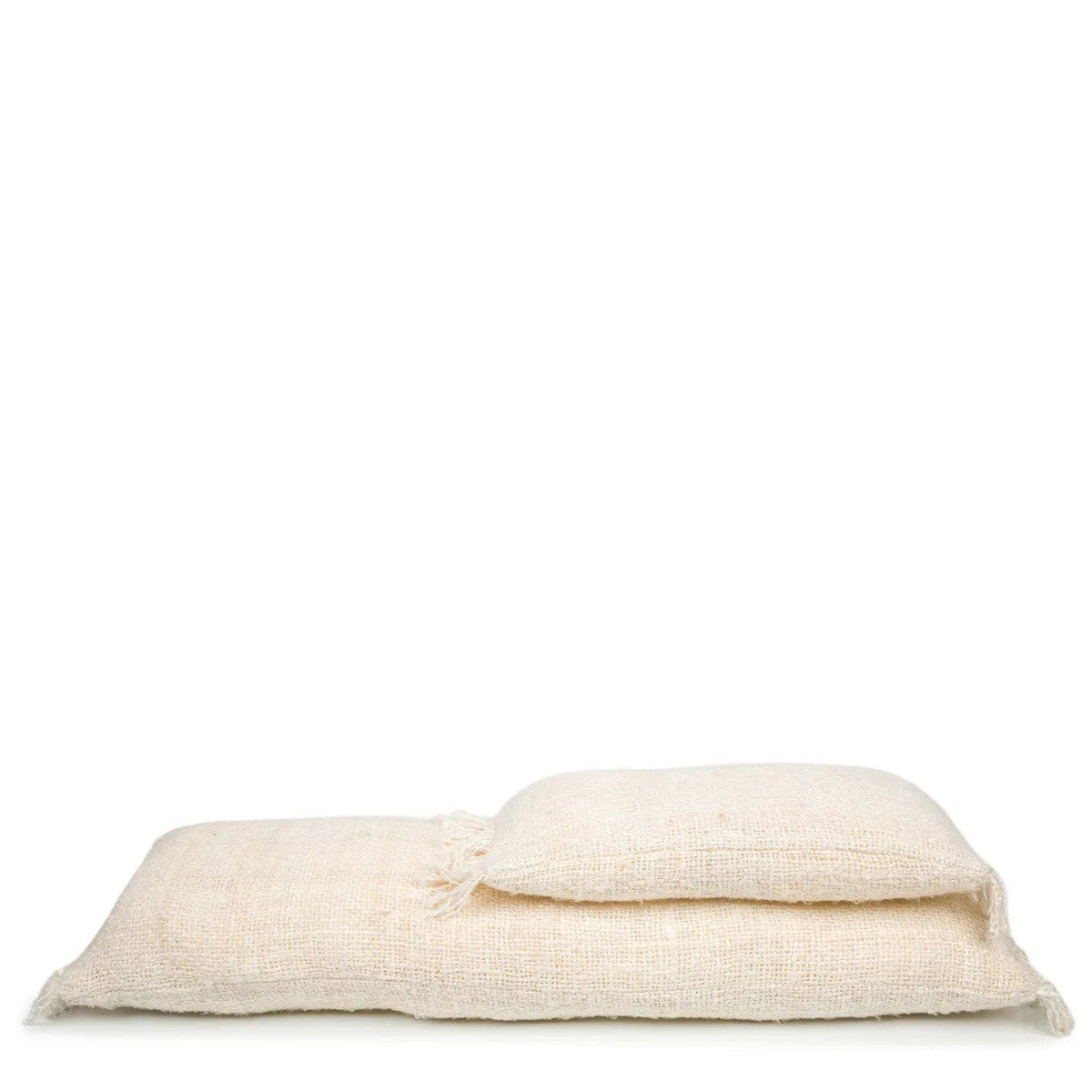 Bazar Bizar Katoenen Kussenhoes Oh My Gee Crème 100 x 35 cm