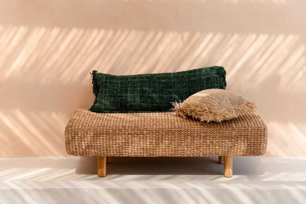 Bazar Bizar Housse de coussin En Coton Oh My Gee Vert 100 x 35 cm