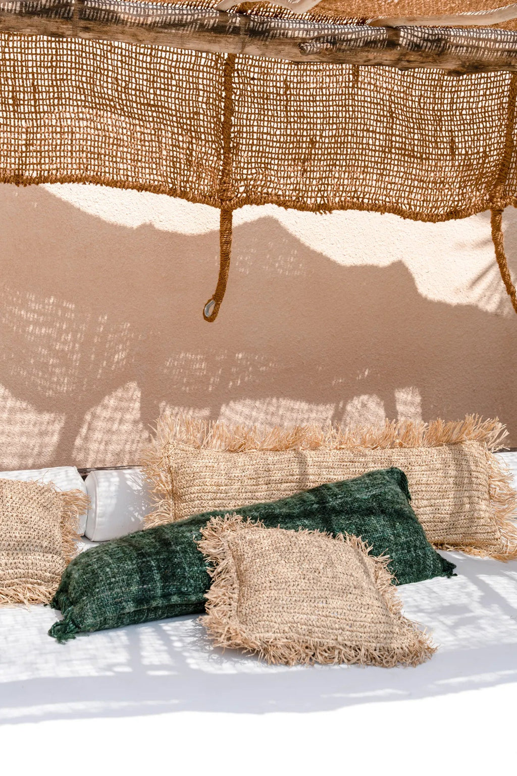 Bazar Bizar Housse de coussin En Coton Oh My Gee Vert 100 x 35 cm