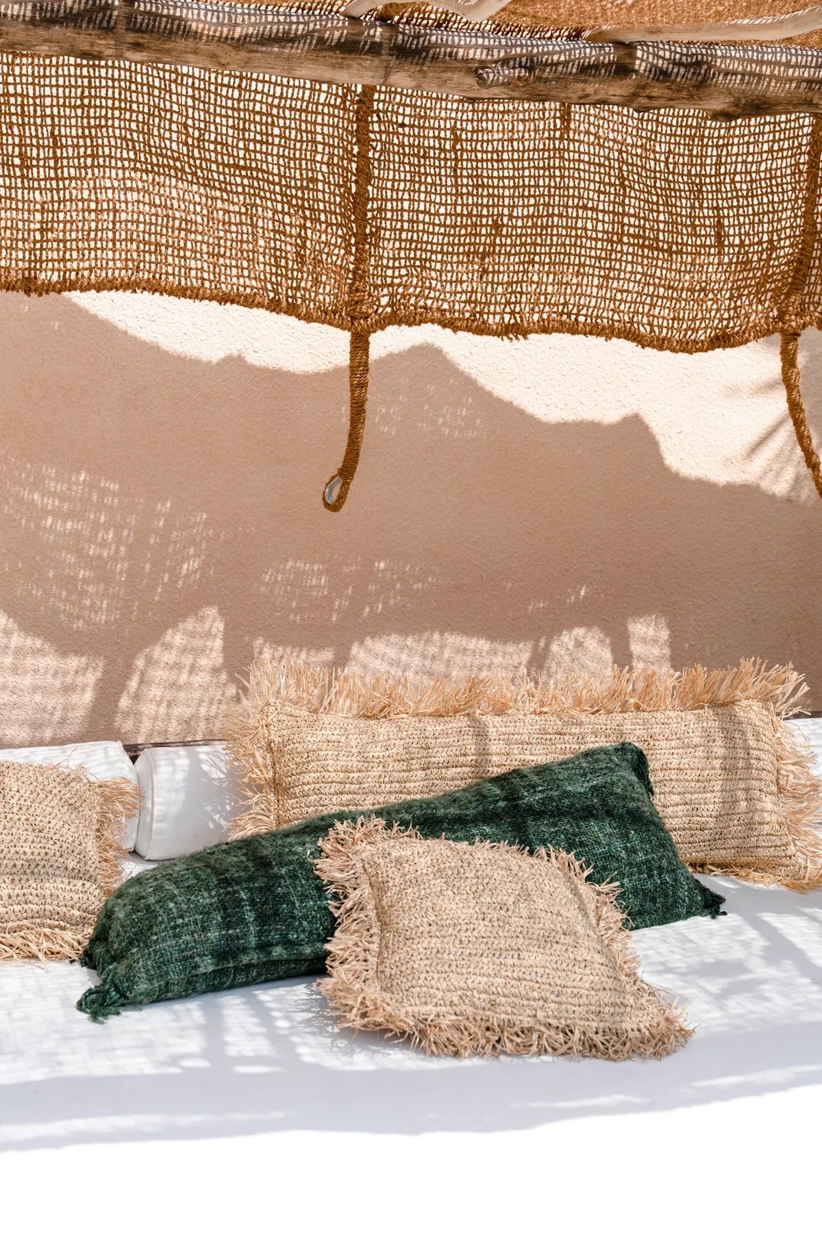 Bazar Bizar Katoenen Kussenhoes Oh My Gee Groen 100 x 35 cm