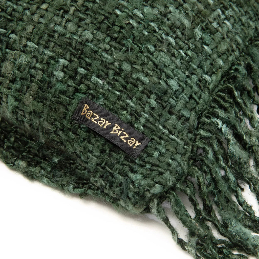 Bazar Bizar Housse de coussin En Coton Oh My Gee Vert 100 x 35 cm