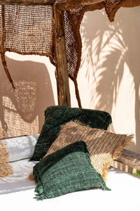 Bazar Bizar Housse de coussin En Coton Oh My Gee Vert 60 x 60 cm