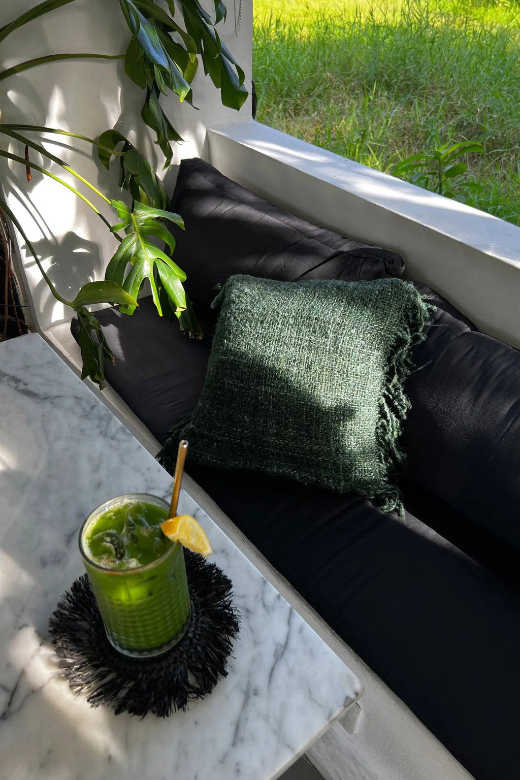 Bazar Bizar Housse de coussin En Coton Oh My Gee Vert 60 x 60 cm
