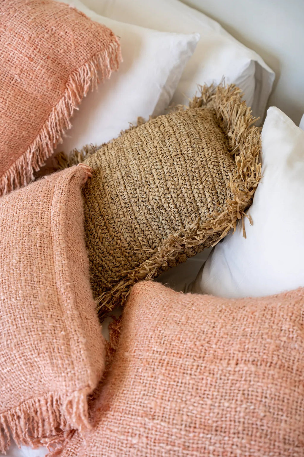Bazar Bizar Housse de coussin En Coton Oh My Gee Rose 50 x 30 cm