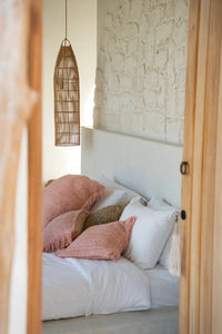 Bazar Bizar Housse de coussin En Coton Oh My Gee Rose 40 x 40 cm