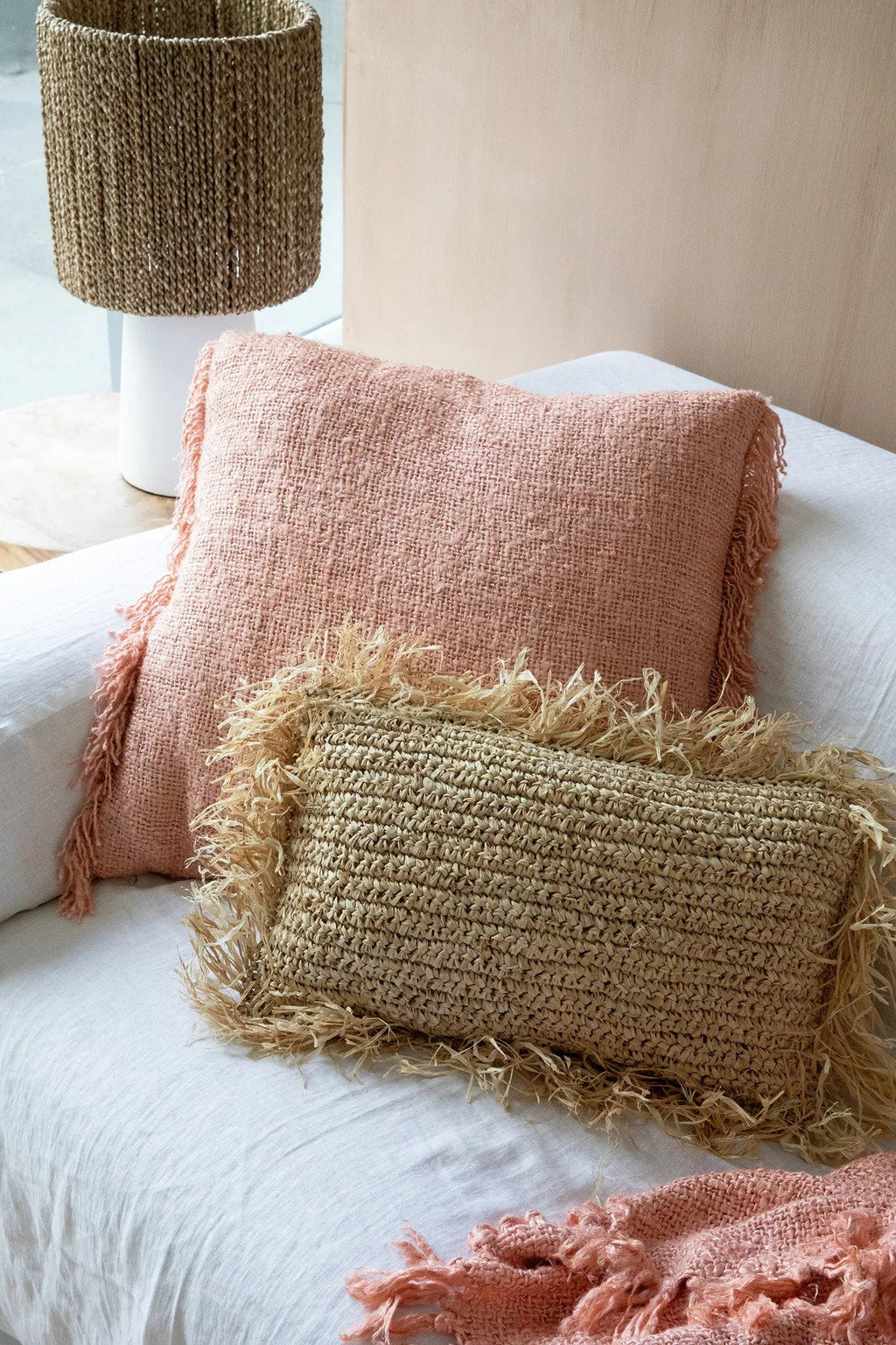 Bazar Bizar Housse de coussin En Coton Oh My Gee Rose 60 x 60 cm