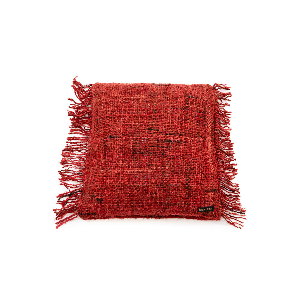 Bazar Bizar Housse de coussin En Coton Oh My Gee Rouge 40 x 40 cm